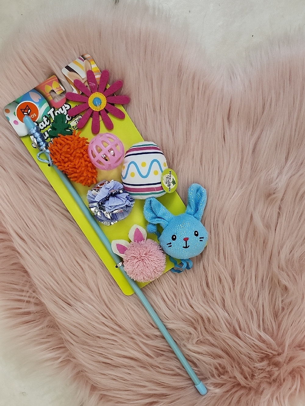 Brand New FOFOS HOLIDAY INSPIRED TEASER WAND CAT TOY-7CT